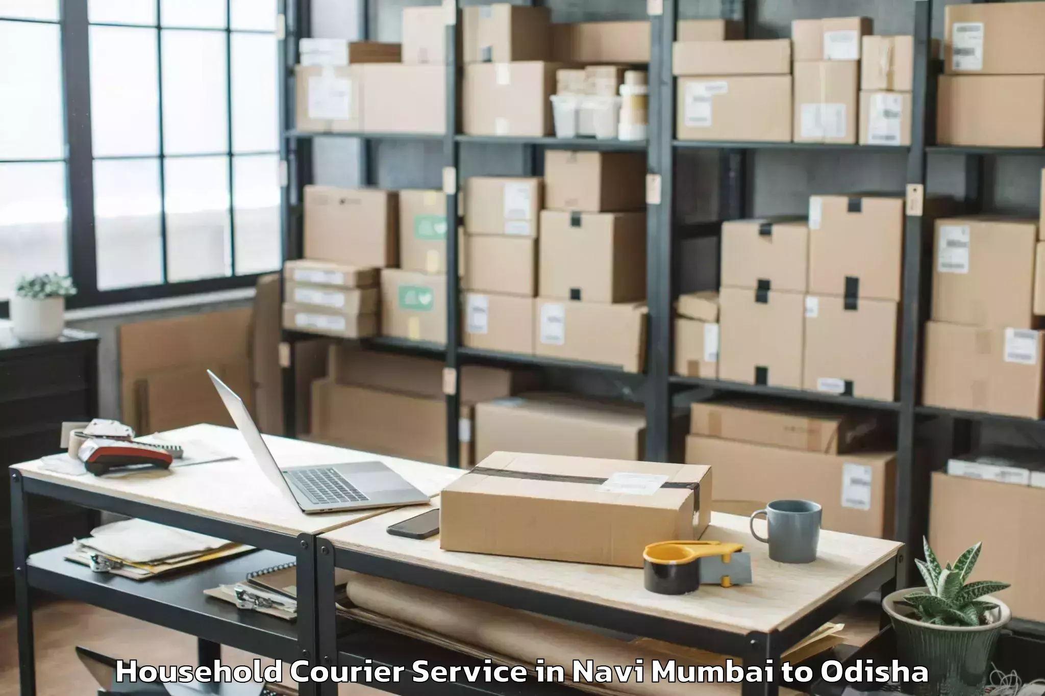 Hassle-Free Navi Mumbai to Chhendipada Household Courier